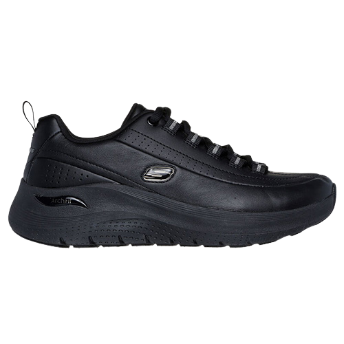 Skechers Ladies Arch Fit Trainers 150061 Black Black
