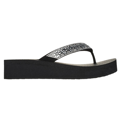 Skechers Ladies Toe Post Sandals - 119638 - Black