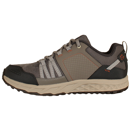 Skechers Mens Escape Trainer-51591-Charcoal/Tan
