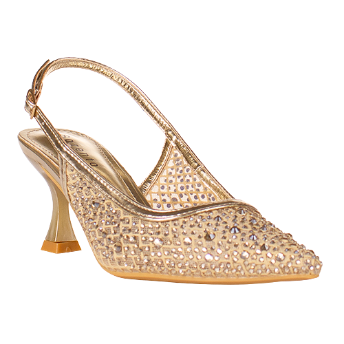Sorento Slingback Heels - Warrewood - Gold