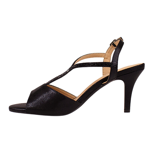 Sorento Ladies Dressy Heeled Sandals - Thaxton - Black