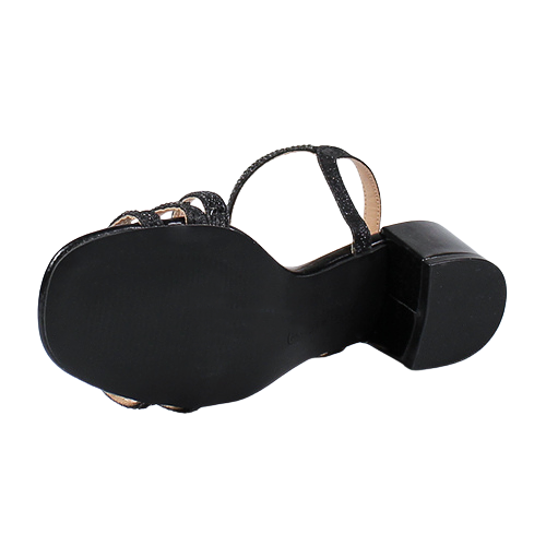 Sorento Ladies Block Heeled Sandals - Killruddey - Black