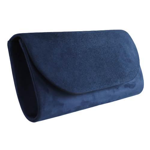 Sorento Ladies Clutch bag - Mulroy Woods - Navy Suede