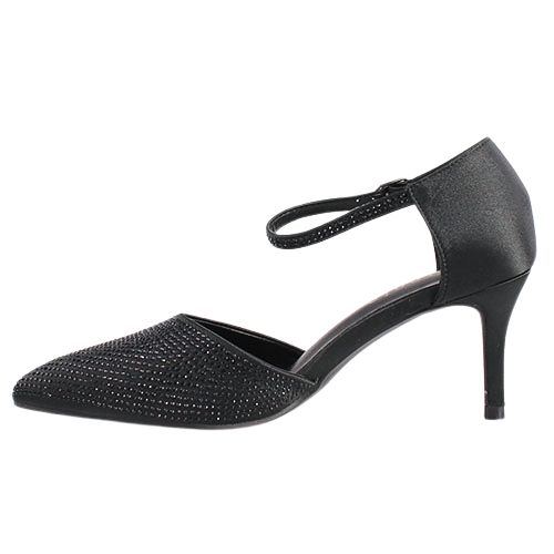 Sorento Dressy Heeled Pumps - Fairyhill - Black