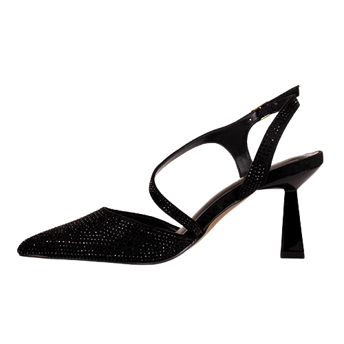 Sorento Ladies Slingback Heels - Darver - Black