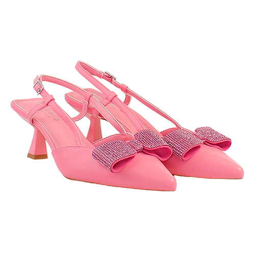 Sorento Ladies Slingback Heels - Wrights - Pink