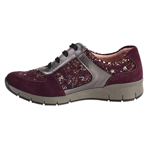 Suave Walking Shoes - Evalina - Burgundy