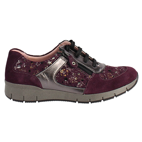 Suave Walking Shoes - Evalina - Burgundy
