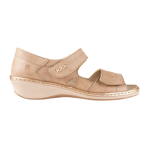 Suave Ladies Wedge Sandal - Yolanda - Sand