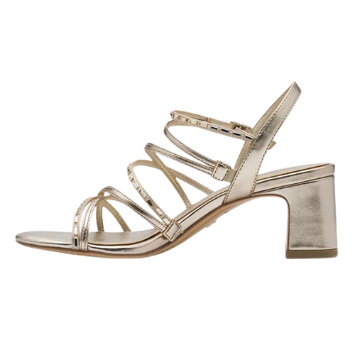 Tamaris Ladies Block Heeled Sandals - 28329-46 - Light Gold