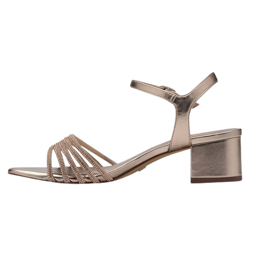 Tamaris Block Heeled Sandals - 28248-44 - Rose Gold