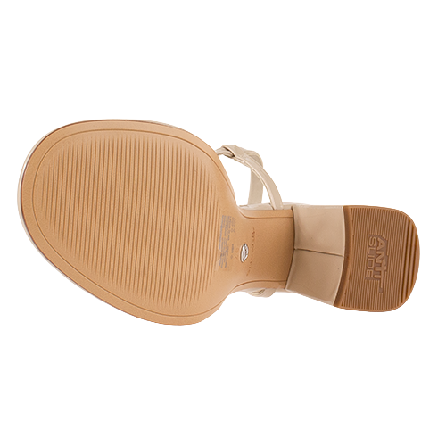 Tamaris Block Heeled Sandals - 28328 - Beige Patent