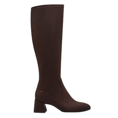 Tamaris Block Heeled Knee Boots - 25520-45 - Brown
