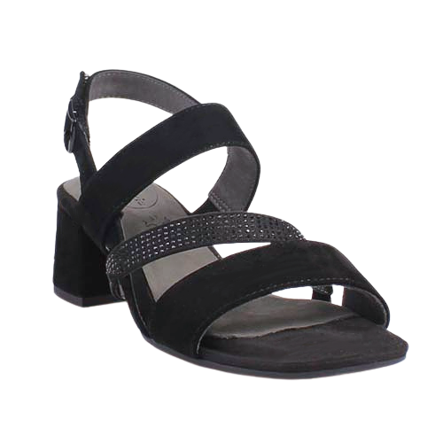 Tamaris Comfort Block Heeled Sandals - 88318-44 - Black