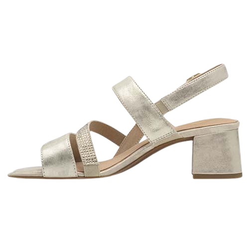 Tamaris Comfort Heeled Sandals - 88318-44 - Gold