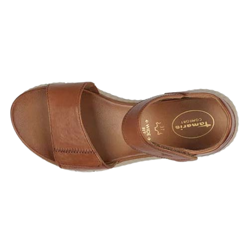 Tamaris Comfort Ladies Platform Sandals - 88720-44 - Tan