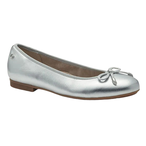 Tamaris Comfort Leather Pumps - 82102-42 - Silver