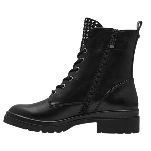 Tamaris Block Heeled Ankle Boots-25241-43-Black