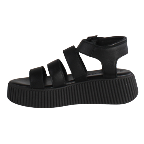 Tamaris Ladies Flatform Sandals - 28017-42 - Black