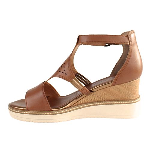Tamaris Ladies Wedge Sandals - 28214-42 - Cognac