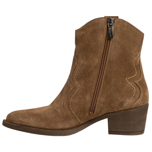 Tamaris Western Ankle Boots- 25702-41-Brown