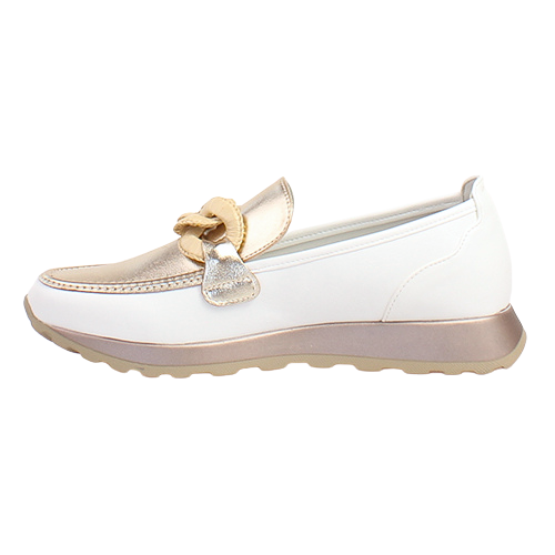 Tommy Bowe Ladies Loafers - Javelet - Cream/ Gold