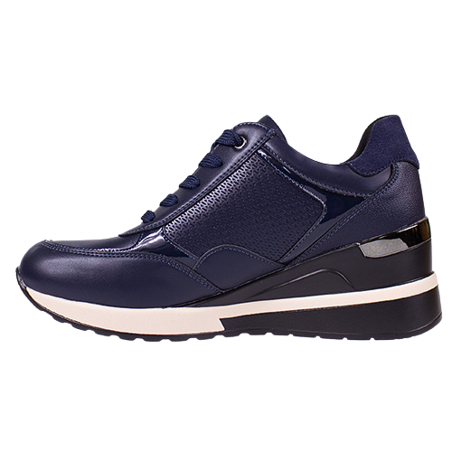 Tommy Bowe Ladies Wedge Trainers - Koetsier - Navy