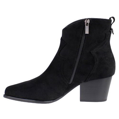Tommy Bowe Ladies Ankle Boots - Holey - Black