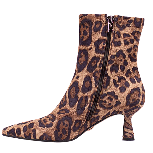 Una Healy Dressy Heeled Ankle Boots - In My Room - Leopard