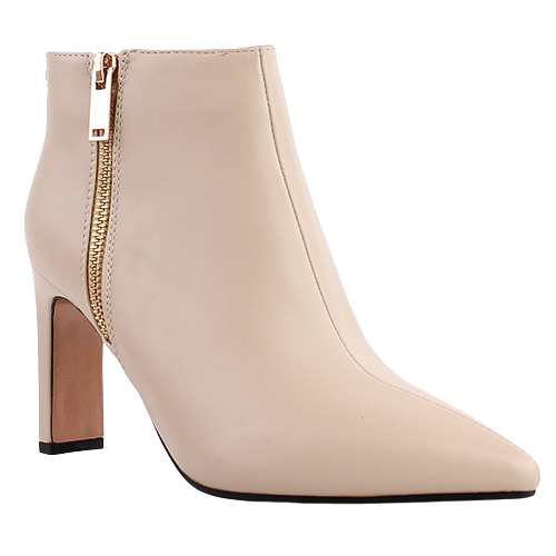 Una Healy Dressy Heeled Ankle Boots - Love Song - Beige