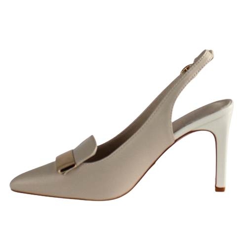 Una Healy Sling Back Heels - Skylark - Nude