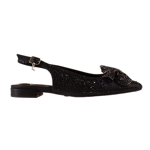 Una Healy Ladies Ballerina Sling Backs - Foolish - Black