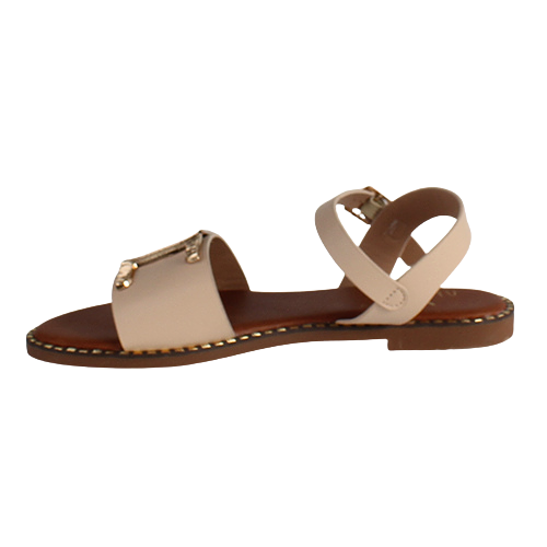 Una Healy Flat Sandals - Last Night - Nude