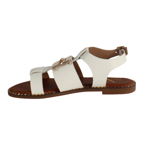 Una Healy Flat Sandals - Surrender - White