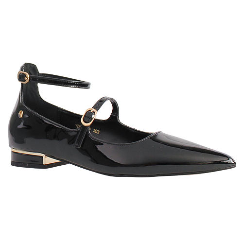 Una Healy Mary Jane Pumps - You Proof - Black Patent