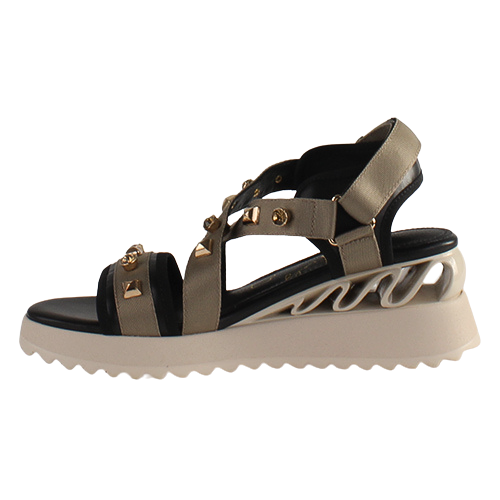 Una Healy Wedge Sandals - Acknowledge - Khaki