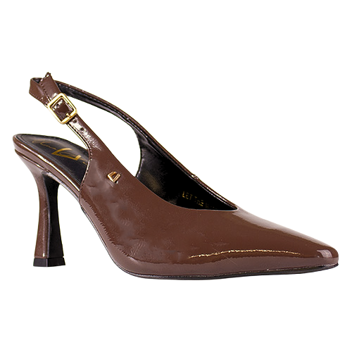 Una Healy Sling Back - Let The Mystery - Brown Patent