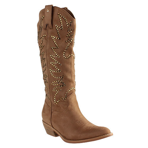 Una Healy Western Mid Boots - Nine to Five - Beige
