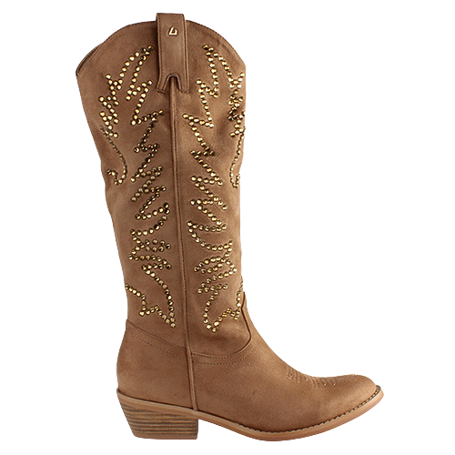 Una Healy Western Mid Boots - Nine to Five - Beige