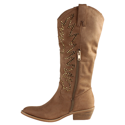 Una Healy Western Mid Boots - Nine to Five - Beige