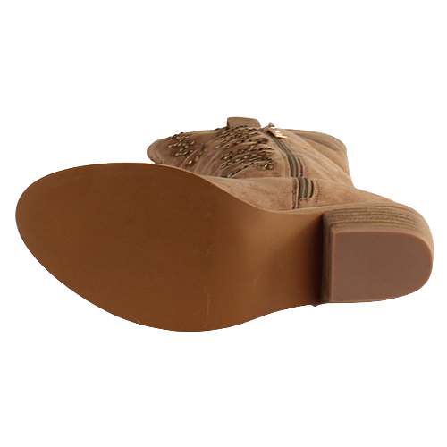 Una Healy Western Mid Boots - Nine to Five - Beige