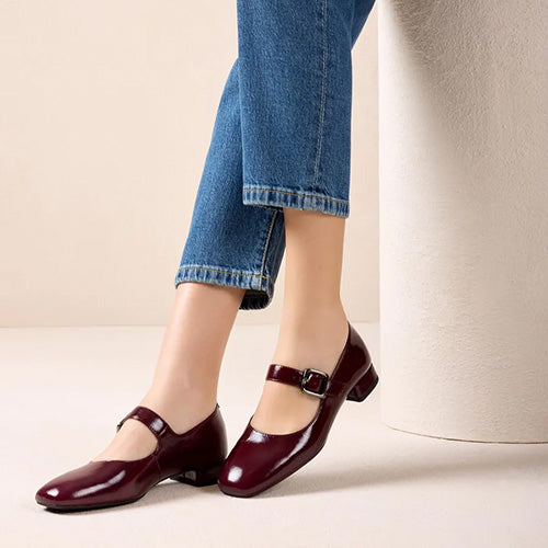 Unisa Mary Jane Shoes - Culver - Burgundy
