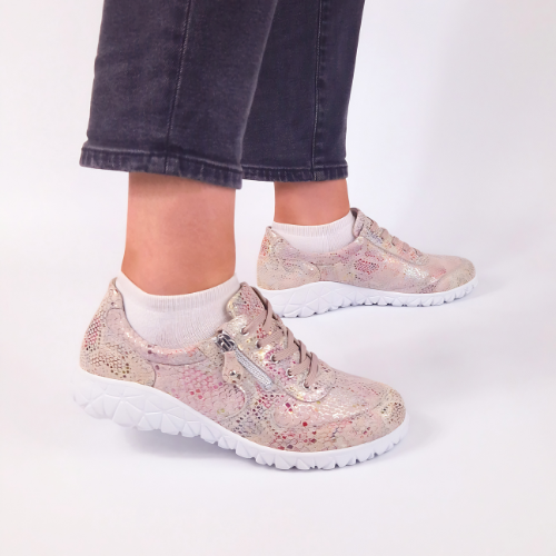 Waldlaufer Wide Fit Shoes - H89001 - Rose