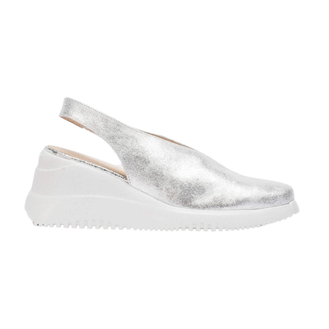 Wonders Wedge Shoes - G-6607 - Silver