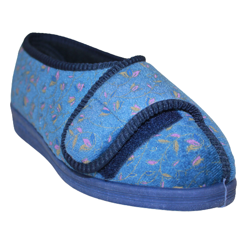 UKD Extra Wide Slippers - LS467 - Navy
