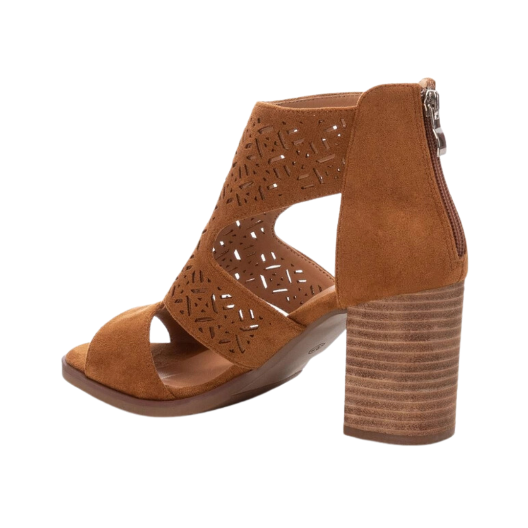 XTI Block Heeled Sandals - 141392 - Camel
