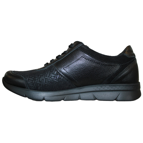 Waldlaufer Wide Fit Trainers- 661K03 - Black