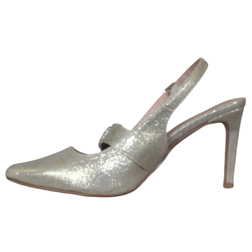 Sorento High Heel Courts - Heskin - Gold