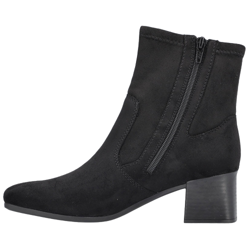 Rieker Ladies Suede Ankle Boots - 70971 - Black