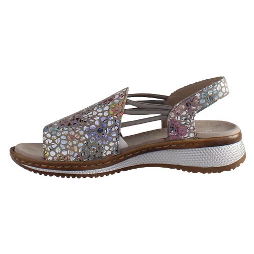 Ara Ladies Wide Fit Sandals - 29005-04 - Taupe Multi